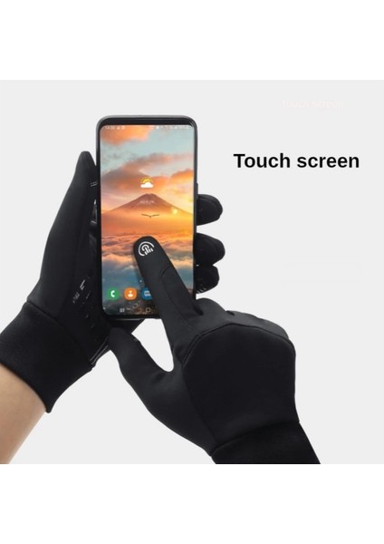Motosiklet Kayak Eldiveni Su Soğuk Rüzgar Geçirmez Dokunmatik Parmak