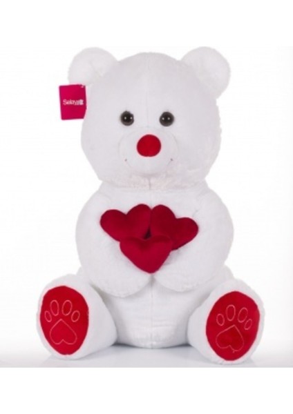 Beyaz 3 Kalpli Ayıcık 65 cm