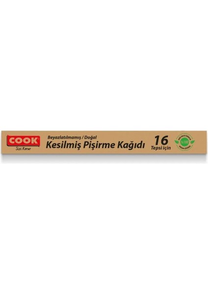 Doğal Pişirme Kağıdı 16 Tepsi 6'lı