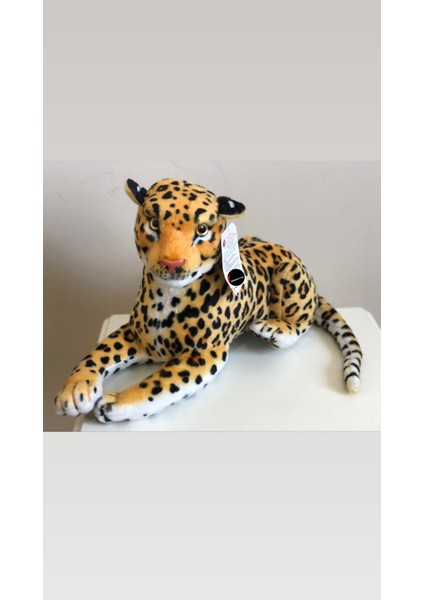 Sesli Kükreyen Leopar Peluş Büyük Boy 60CM