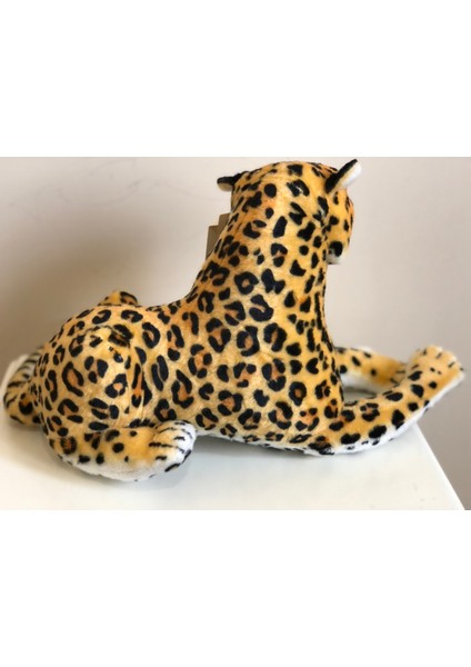 Sesli Kükreyen Leopar Peluş Büyük Boy 60CM