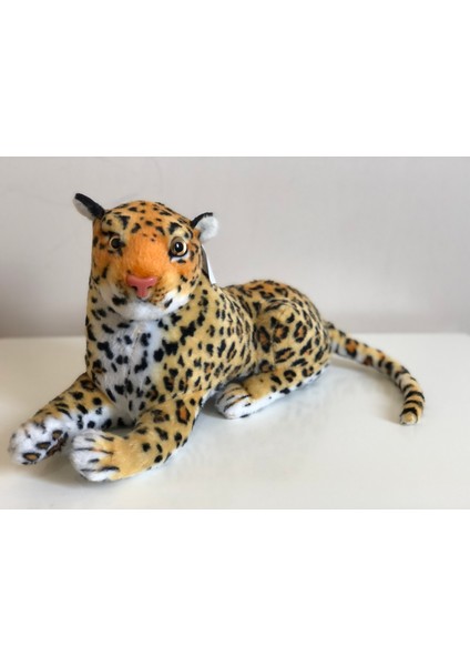 Sesli Kükreyen Leopar Peluş 40 cm