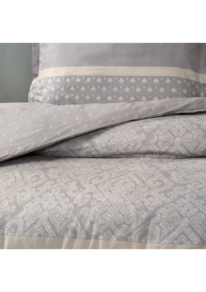 Bedding Amora Tek Kişilik Ranforce Nevresim Takımı - Gri