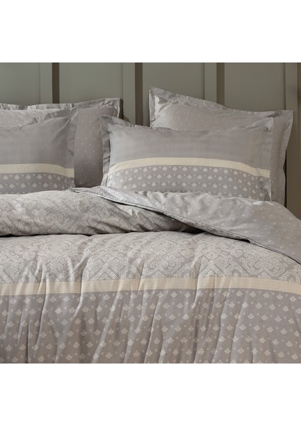 Bedding Amora Tek Kişilik Ranforce Nevresim Takımı - Gri