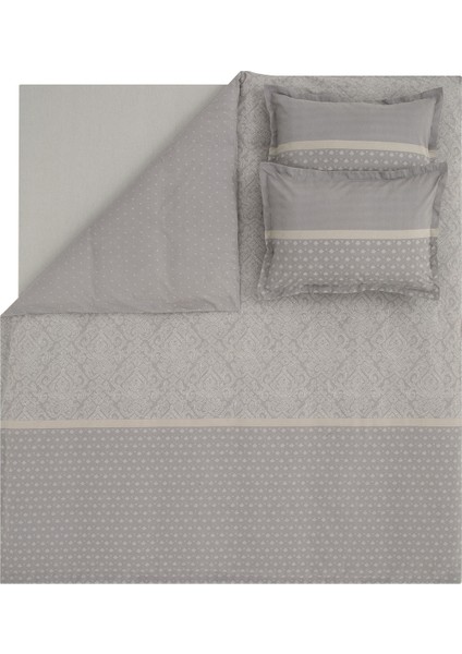 Bedding Amora Tek Kişilik Ranforce Nevresim Takımı - Gri