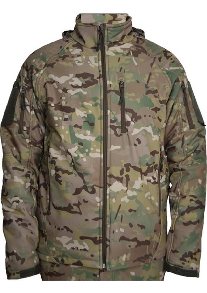 Astüm Askeri Malzeme Multicam Kamuflaj Softshell Mont