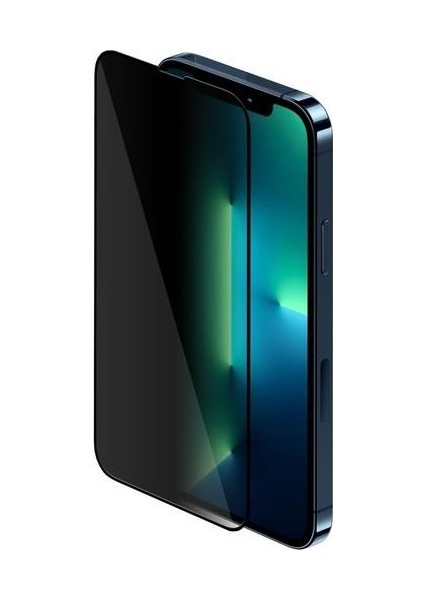 iPhone 14 Pro Max Uyumlu (14 Pro Max) Davin Serisi Privacy Hayalet Özellikli Gizleyen Parlak Seramik Nano Ekran Koruyucu