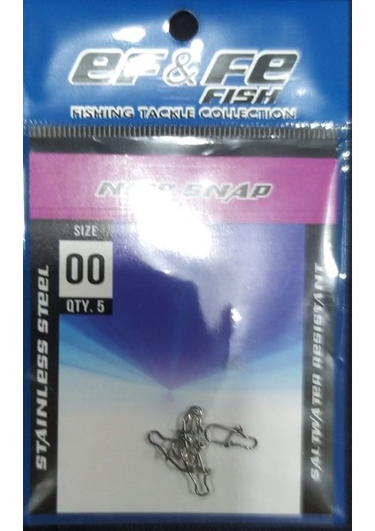 Ef&fe Nıce Snap-Rapala Klips -Staınless Steel fiyatları