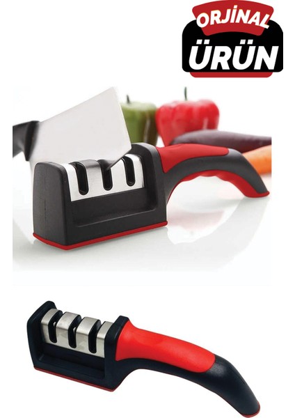 Onior Sharpaner Sonior Sharpener Bıçak Bileyici Bıçak Bileme Aleti 3 Ağızlı