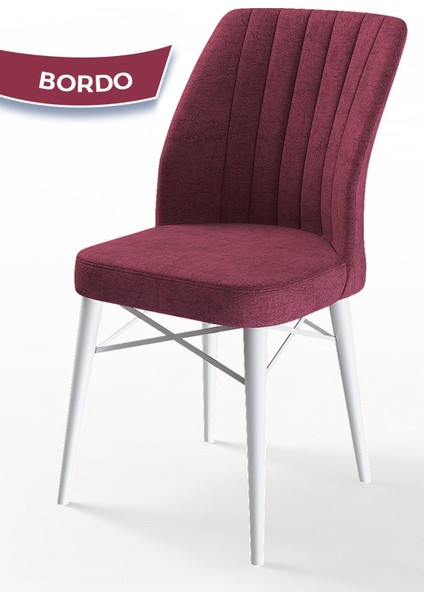 Concept Arp Serisi Beyaz Masa 70 x 110 cm Sabit Mutfak Masası Takımı 4 Sandalye