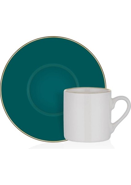 N3264 Mentol Plus Porselen Kahve Fincan Takımı