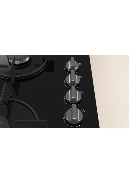 OO30P6B10D Siyah Set Üstü Gazlı Ocak