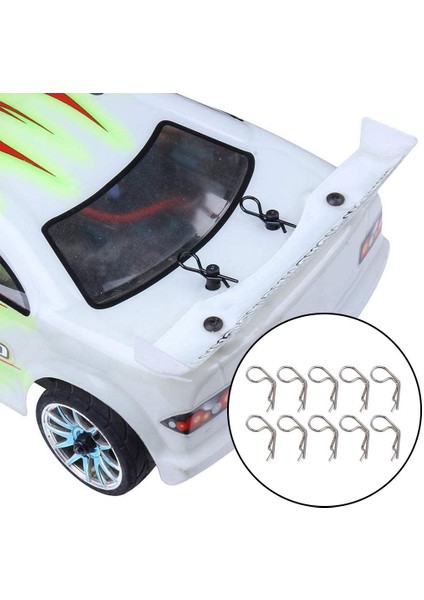 1/8 1/10 1/12 Ölçekli Rc Araç Dekorasyonu Için 10 Metal Rc Gövde Pim Seti