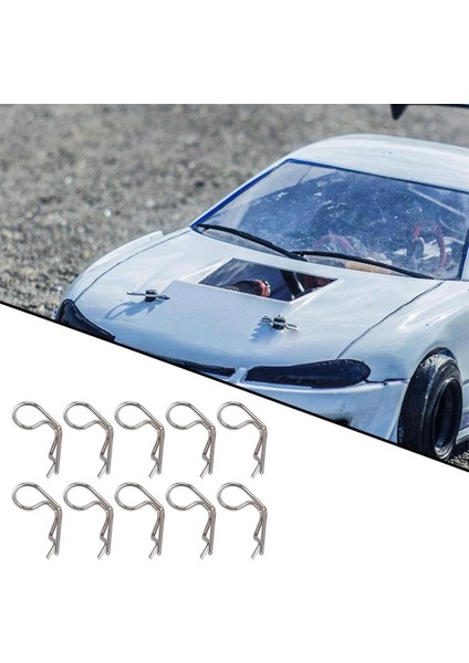1/8 1/10 1/12 Ölçekli Rc Araç Dekorasyonu Için 10 Metal Rc Gövde Pim Seti