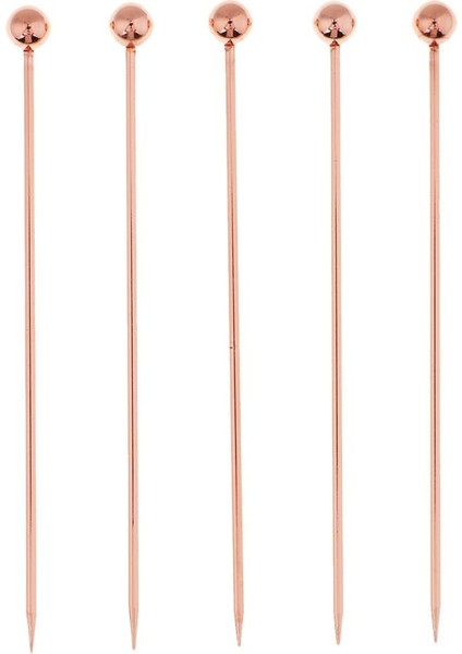 5pcs/set Paslanmaz Çelik Kokteyl Seçimleri Kokteyl Boncuk-Rose Altın (Yurt Dışından) fiyatları