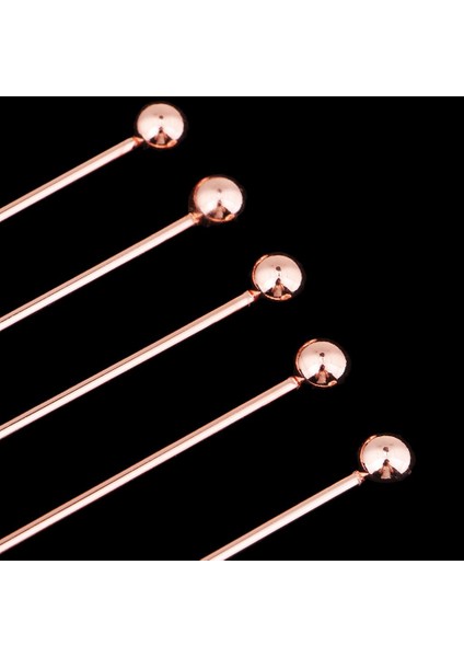 5pcs/set Paslanmaz Çelik Kokteyl Seçimleri Kokteyl Boncuk-Rose Altın (Yurt Dışından) modelleri