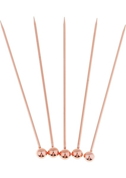 5pcs/set Paslanmaz Çelik Kokteyl Seçimleri Kokteyl Boncuk-Rose Altın (Yurt Dışından) fırsatları