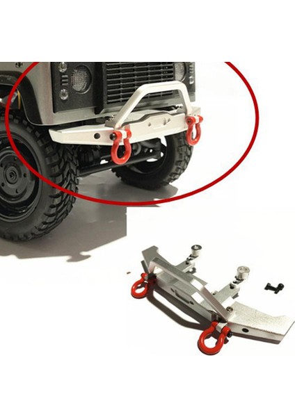 Cnc Mn D90 D91 1/10 Rc Rock Crawler Için Cnc Ön Tampon Boğası