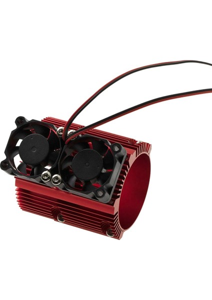 Cnc Metal Rc Araba Motor Isı Lavabo Fanları Kamyon Dıy Kırmızı Için
