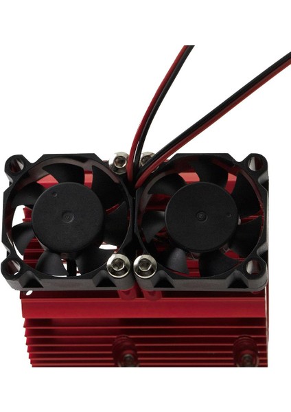 Cnc Metal Rc Araba Motor Isı Lavabo Fanları Kamyon Dıy Kırmızı Için
