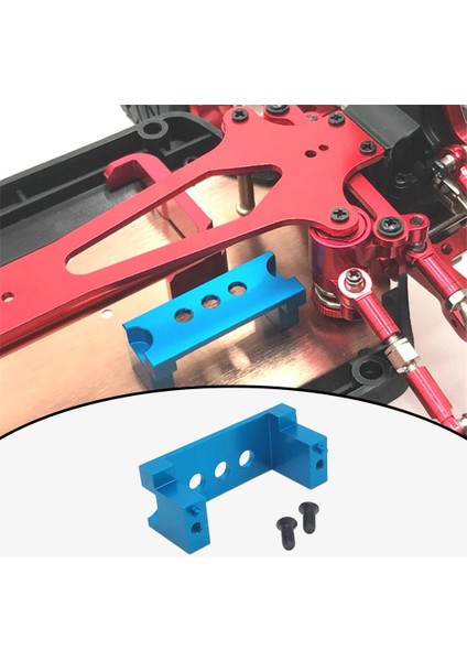 Rc Alüminyum Alaşım Servo Dağı Wltoys Için Standı 124018 Araba Buggy Aksesuarları Mavi modelleri
