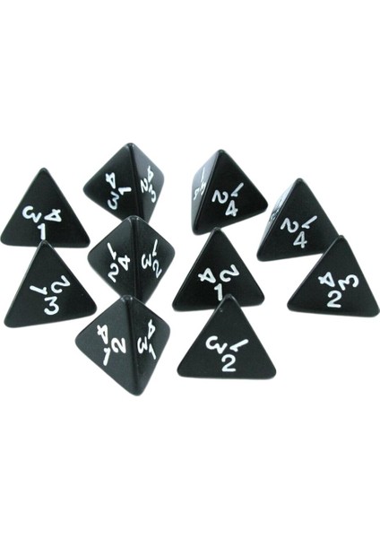 10PCS D4 Mtg Masa Oyuncakları Için 4 Taraflı Çokyüz