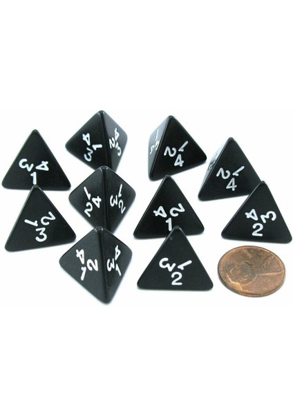 10PCS D4 Mtg Masa Oyuncakları Için 4 Taraflı Çokyüz