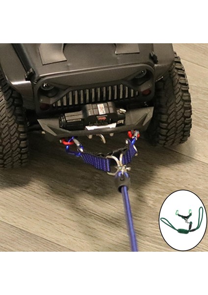 125CM Dayanıklı Rc Tow Halat Evrensel Rc Kamyon Buggy Araba Hobi Model Parçaları Yeşil