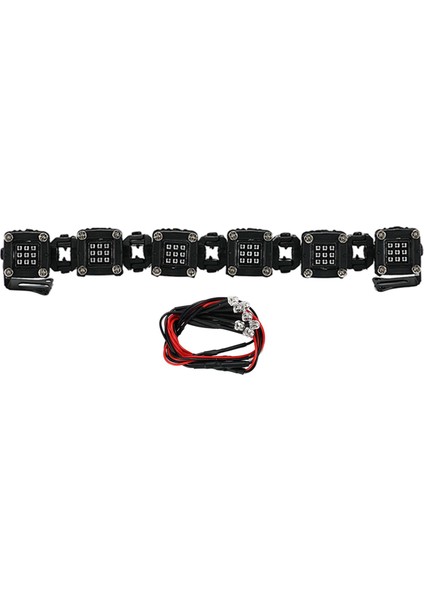 Eksenel SCX10 Kamyonlar Modifikasyonu Için Gölgeli Rc LED Işık Lambaları 6 LED Çatı Işıkları