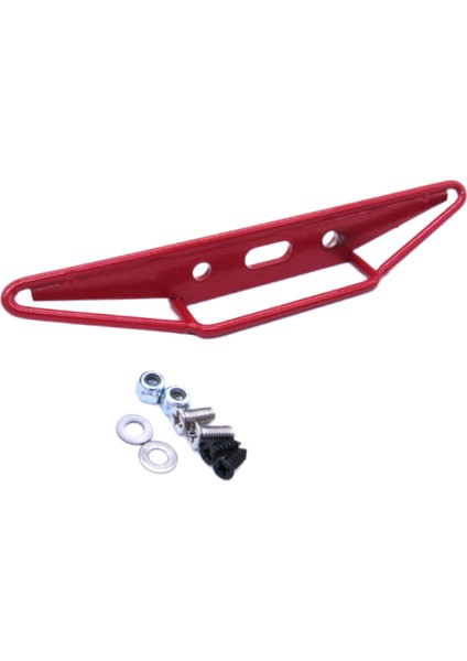 Cnc Işlenmiş Rc Metal Arka Tampon D90 D99S Için Uygun Rc Araç Aksesuar Kırmızı