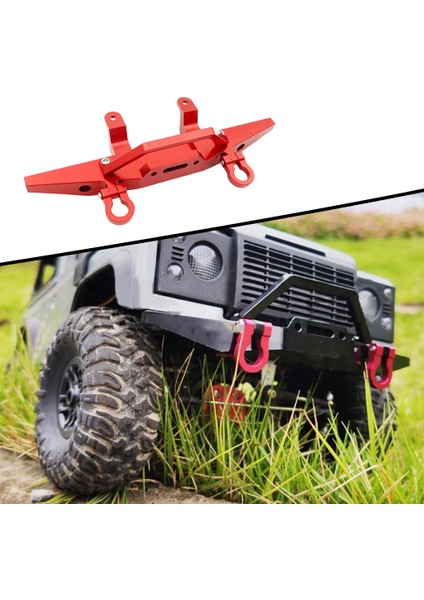 Cnc Metal Ön Tampon Yükseltme D90 D91 1:12 Rc Rock Crawler (Yurt Dışından)