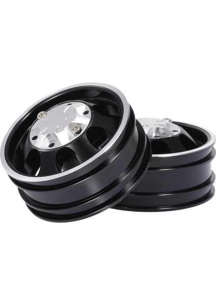 1/14 Kamyon Tırmanma Aksesuarları Için 2 Parça Metal Ön Tekerlek Hub