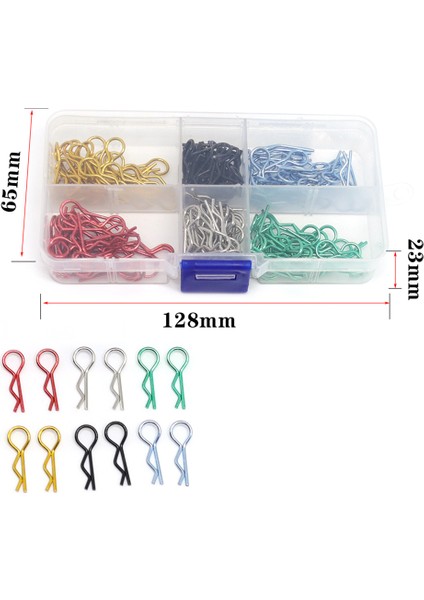 180X Metal Gövde Kabuğu R Şekli Klipsler 1/10 1/12 Rc Rock Paletli Yarış Arabası fırsatları