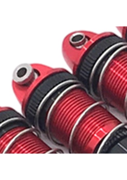 4pcs 1:10 Rc Paletli Şok Emici Damper ZP1002 ZP1004 Yedek Parçalar Kırmızı