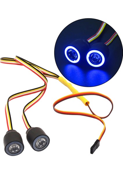 1/10 Ölçekli Rc Paletli Kamyon Otomobilleri Için 20MM Renkli LED Işık Farları (Yurt Dışından)