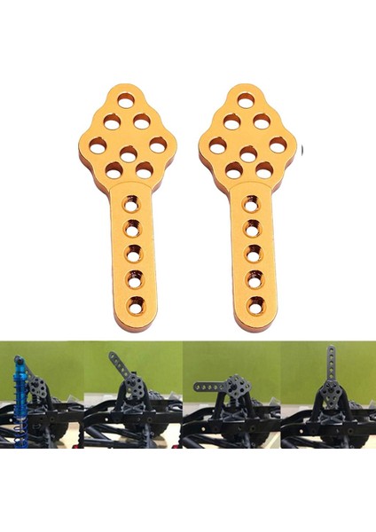 Eksenel SCX10 90046 Için Cnc Metal Şok Montajı 1/10 Rc Craıl Car(Yurt Dışından)