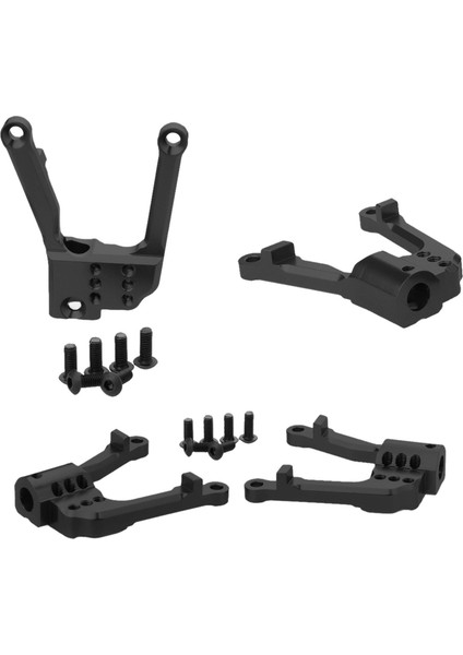 4x Rc Şok Damper Kuleleri Dağı SCX10 Iı 90046 90047 Araba Kamyon Dıy Parçaları Siyah fiyatları