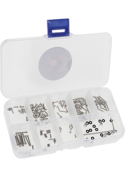 Metal Vidalar Kutu Kiti Eksenel SCX24 1/24 Rc Paletli Araba 90081 Onarım Parçaları