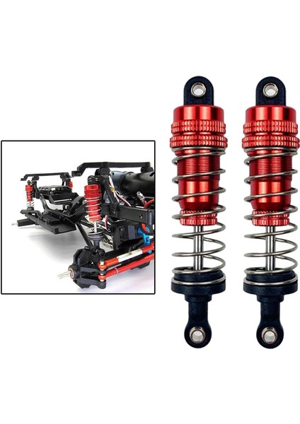 2 Adet Şok Emici Uyuyor MN86 Wltoys 144001 Rc Yükseltmeler Parçaları Kırmızı