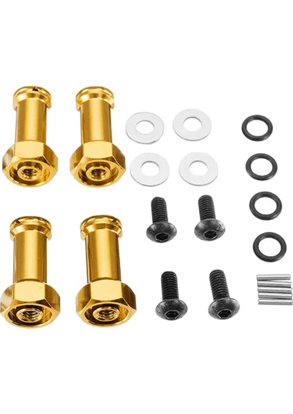 1/14 Rc Car Wltoys 144001 Için 12MM Tekerlek Hub Adaptör Uzatma 144001 Parça Altın (Yurt Dışından)