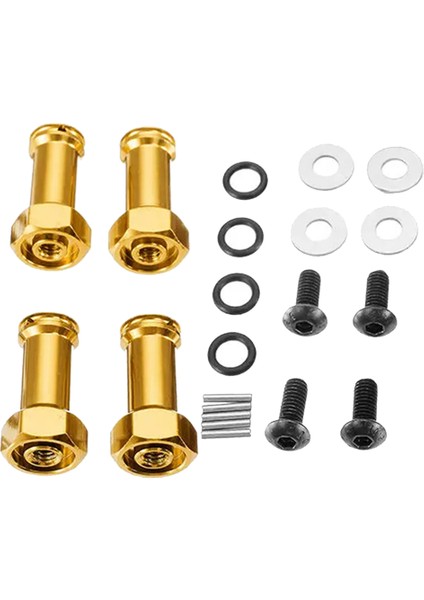 1/14 Rc Car Wltoys 144001 Için 12MM Tekerlek Hub Adaptör Uzatma 144001 Parça Altın (Yurt Dışından)