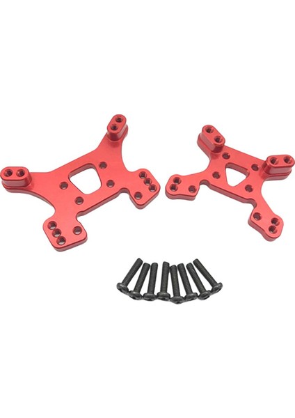 Alüminyum Alaşım Metal Ön ve Arka Şok Wltoys 144001 Rc Araba Kırmızı