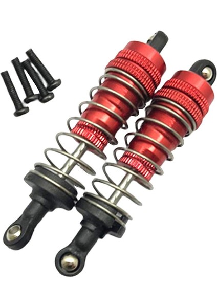 1:14 Rc Wltoys Için Şok Emici Damper 144001 Paletli Kamyonlar Dıy Aksesuar Kırmızı