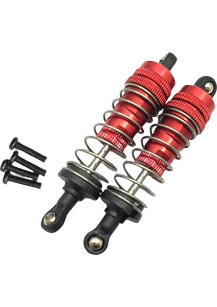 1:14 Rc Wltoys Için Şok Emici Damper 144001 Paletli Kamyonlar Dıy Aksesuar Kırmızı