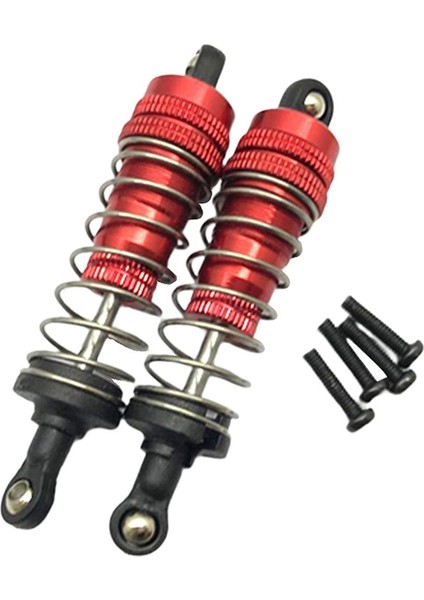 1:14 Rc Wltoys Için Şok Emici Damper 144001 Paletli Kamyonlar Dıy Aksesuar Kırmızı