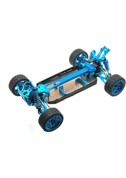 Wltoys Için Alüminyum Ikinci Kat Radyosu 124018 124019 1:12 Rc Araba Mavisi