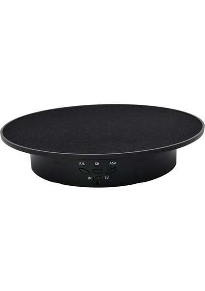 Turntable Ekran Standı Takı Saat Makyajı Döner Taban Ekran Tutucu Siyah Kadife Taban (Yurt Dışından)