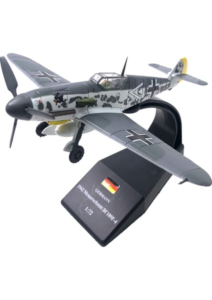 1:72 Ölçek BF109F-4 Düzlem Modeli Uçak Diecast Uçak Hediyesi