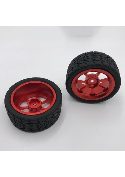 4pcs Rc Lastikler Tekerlek Jantları Wltoys Için Uygun 144001 1/14 A959 Rc Araba Aksesuarları Kırmızı