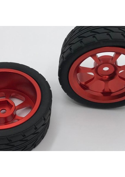 4pcs Rc Lastikler Tekerlek Jantları Wltoys Için Uygun 144001 1/14 A959 Rc Araba Aksesuarları Kırmızı